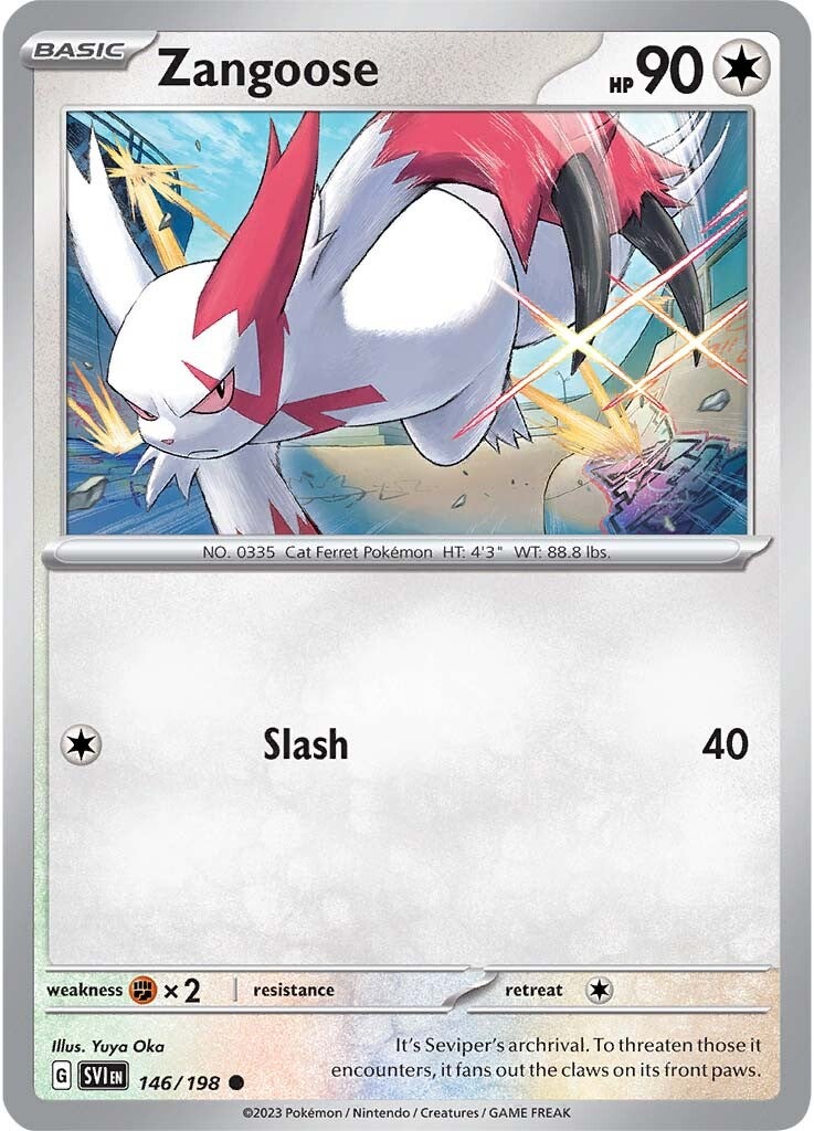 Zangoose (146/198) [Scarlet & Violet: Base Set] | Galactic Gamez