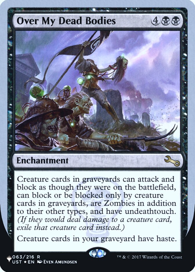 Over My Dead Bodies (Unfinity Foil Edition) [The List] | Galactic Gamez
