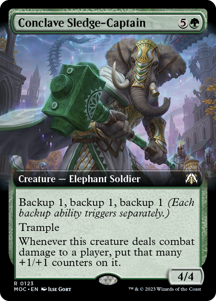 Conclave Sledge-Captain (Extended Art) [March of the Machine Commander] | Galactic Gamez