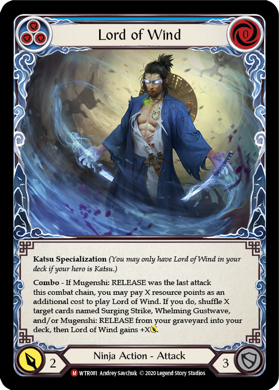 Lord of Wind [U-WTR081] (Welcome to Rathe Unlimited)  Unlimited Rainbow Foil | Galactic Gamez