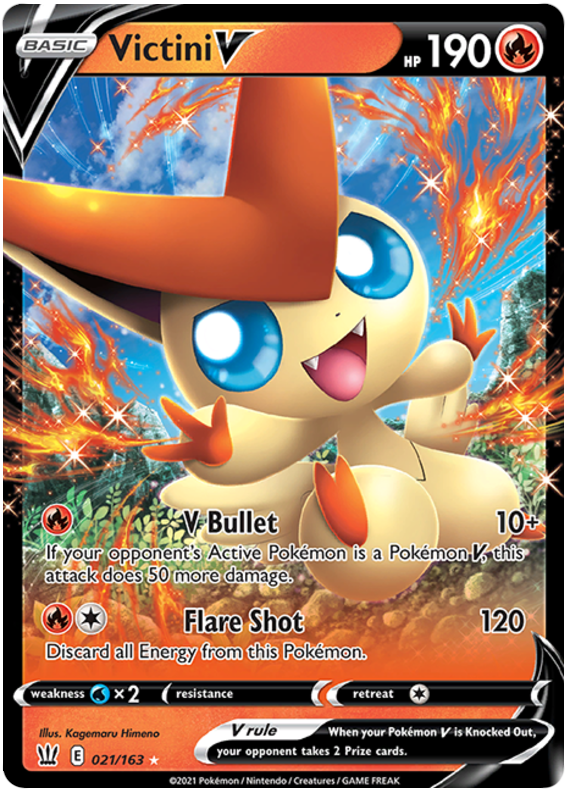 Victini V (021/163) [Sword & Shield: Battle Styles] | Galactic Gamez