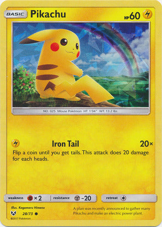 Pikachu (28/73) (Cracked Ice Holo) [Miscellaneous Cards] | Galactic Gamez