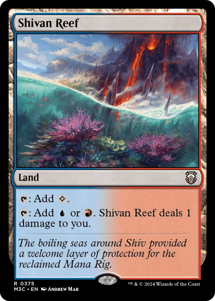 Shivan Reef (Ripple Foil) [Modern Horizons 3 Commander] | Galactic Gamez