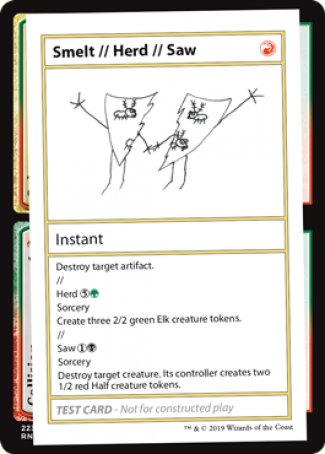 Smelt // Herd // Saw (2021 Edition) [Mystery Booster Playtest Cards] | Galactic Gamez