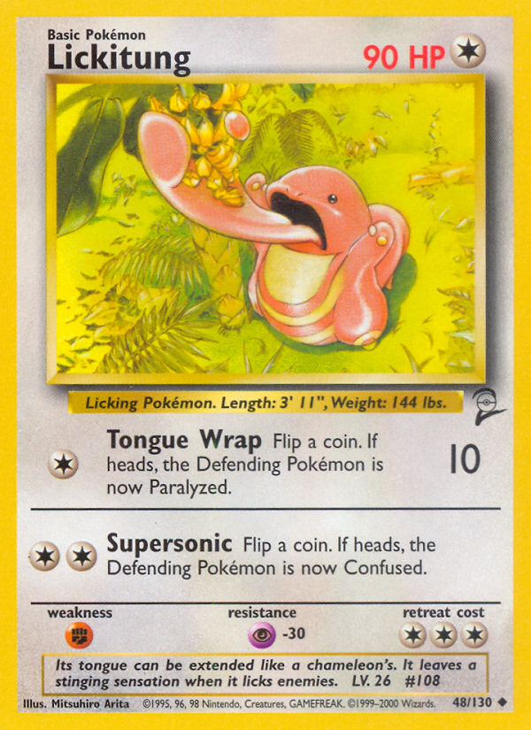 Lickitung (48/130) [Base Set 2] | Galactic Gamez