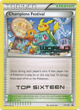 Champions Festival 2016 Top Sixteen (XY176) [XY: Black Star Promos] | Galactic Gamez