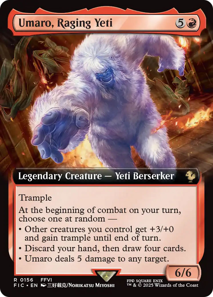 Umaro, Raging Yeti (Extended Art) [FINAL FANTASY Commander] | Galactic Gamez