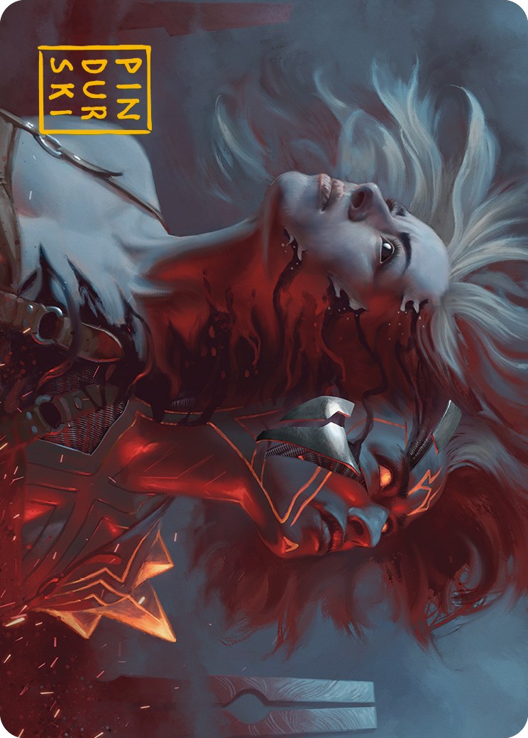 Thrill of Possibility Art Card (Gold-Stamped Signature) [Phyrexia: All Will Be One Art Series] | Galactic Gamez