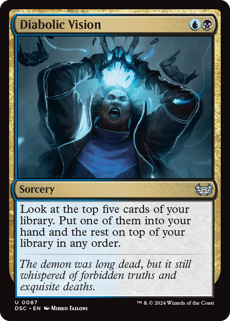 Diabolic Vision [Duskmourn: House of Horror Commander] | Galactic Gamez