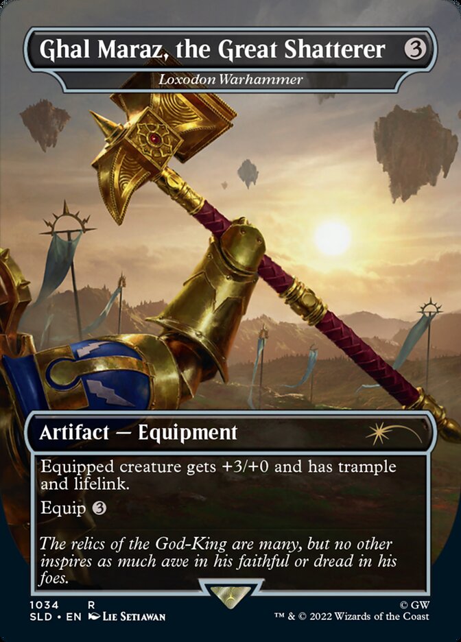 Ghal Maraz, the Great Shatterer - Loxodon Warhammer (Borderless) [Secret Lair Drop Series] | Galactic Gamez