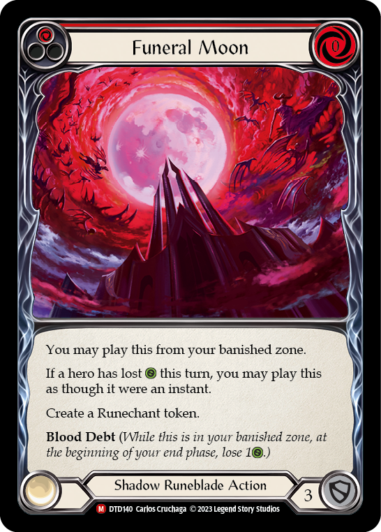 Funeral Moon [DTD140] (Dusk Till Dawn)  Rainbow Foil | Galactic Gamez