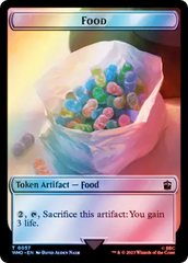 Alien Angel // Food (0057) Double-Sided Token (Surge Foil) [Doctor Who Tokens] | Galactic Gamez