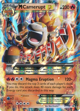 M Camerupt EX (XY198) (Jumbo Card) [XY: Black Star Promos] | Galactic Gamez