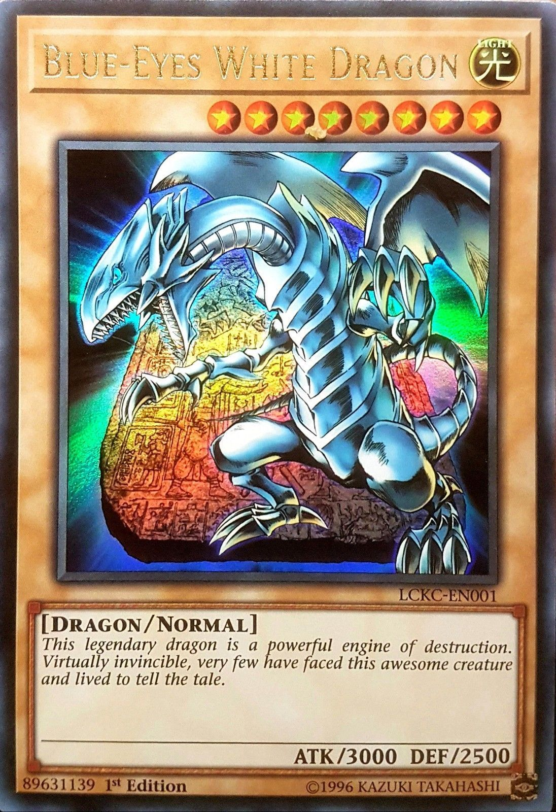 Blue-Eyes White Dragon (Version 4) [LCKC-EN001] Ultra Rare | Galactic Gamez