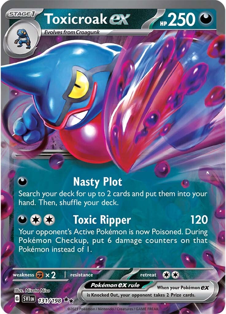 Toxicroak ex (131/198) [Scarlet & Violet: Base Set] | Galactic Gamez