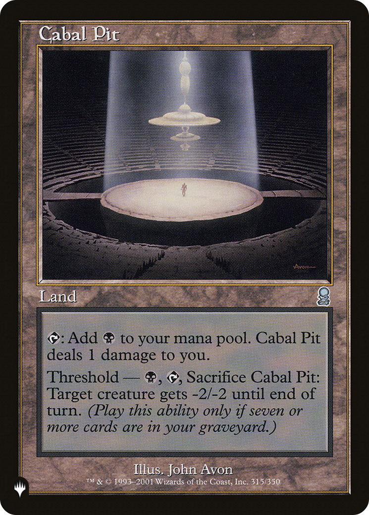 Cabal Pit [The List] | Galactic Gamez