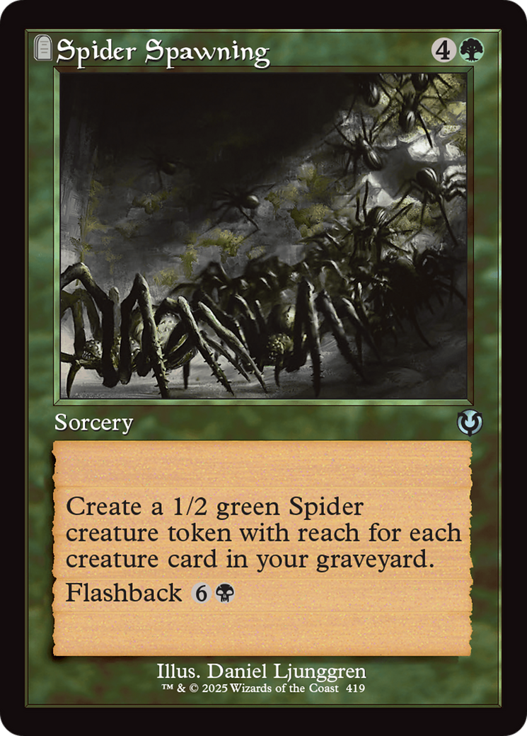 Spider Spawning (Retro Frame) [Innistrad Remastered] | Galactic Gamez