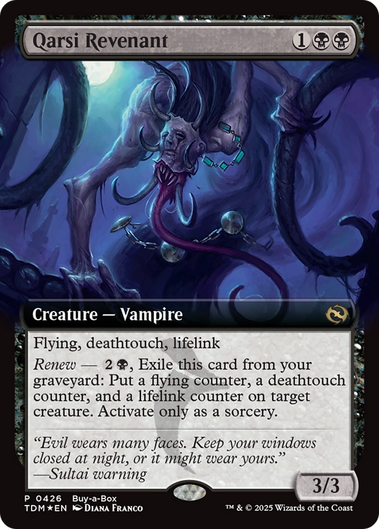 Qarsi Revenant (Extended Art) (Buy-A-Box) [Tarkir: Dragonstorm Promos] | Galactic Gamez