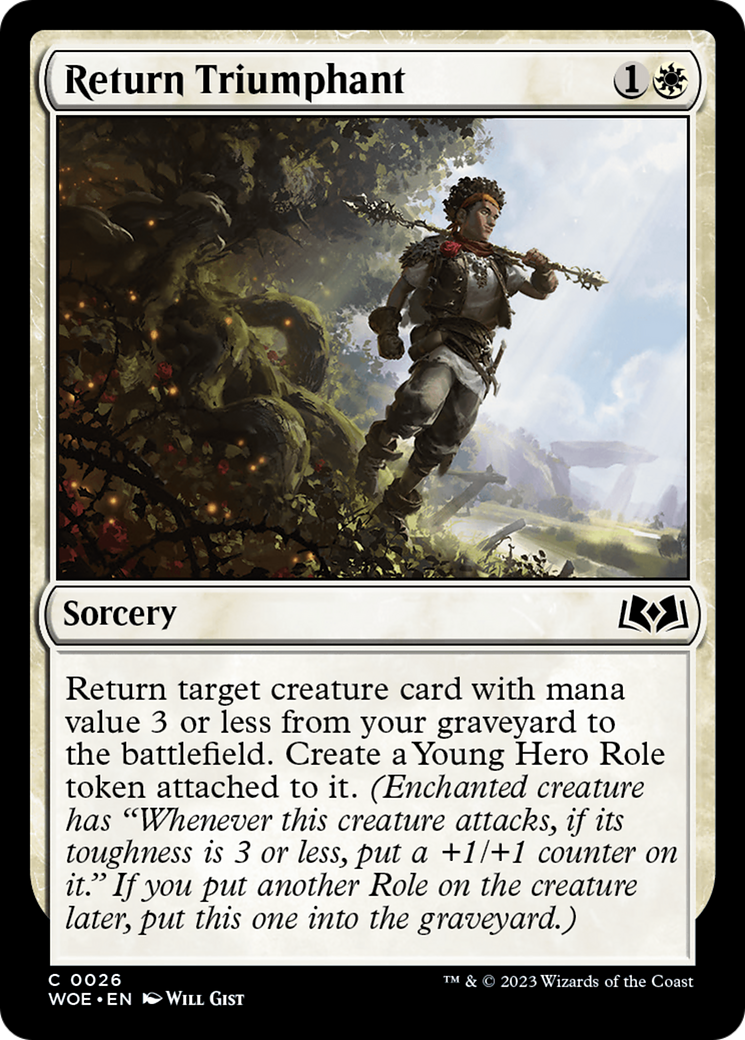 Return Triumphant [Wilds of Eldraine] | Galactic Gamez