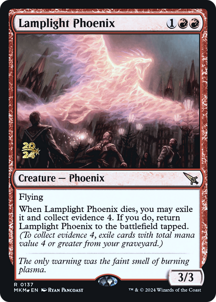 Lamplight Phoenix [Murders at Karlov Manor Prerelease Promos] | Galactic Gamez