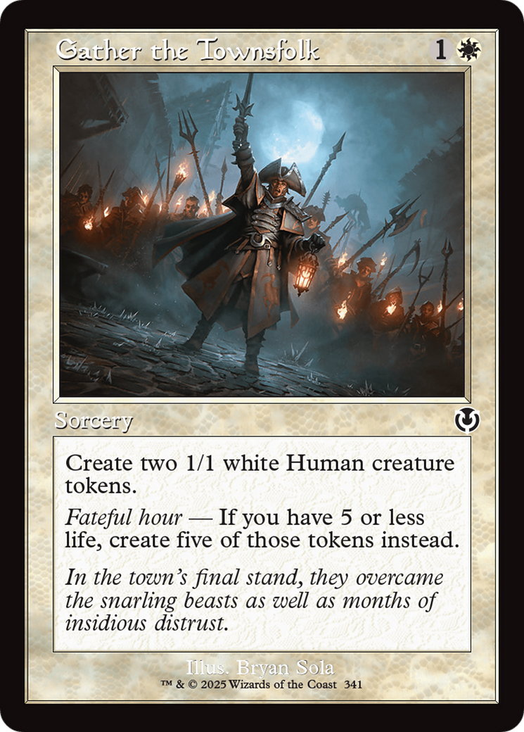 Gather the Townsfolk (Retro Frame) [Innistrad Remastered] | Galactic Gamez