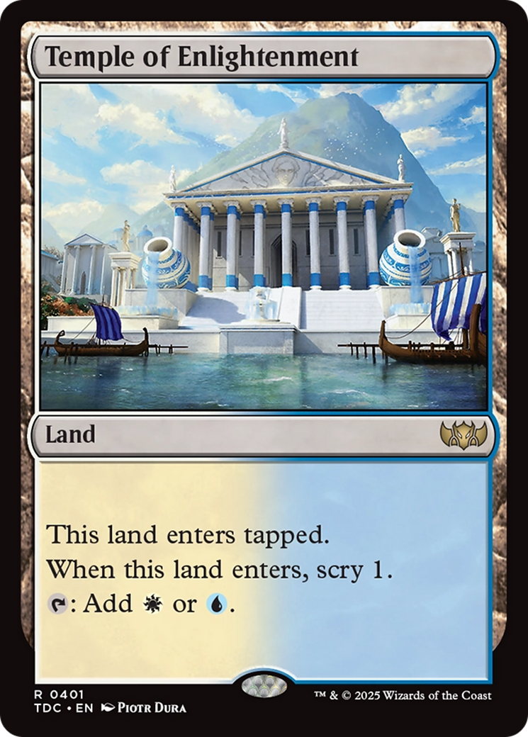 Temple of Enlightenment [Tarkir: Dragonstorm Commander] | Galactic Gamez