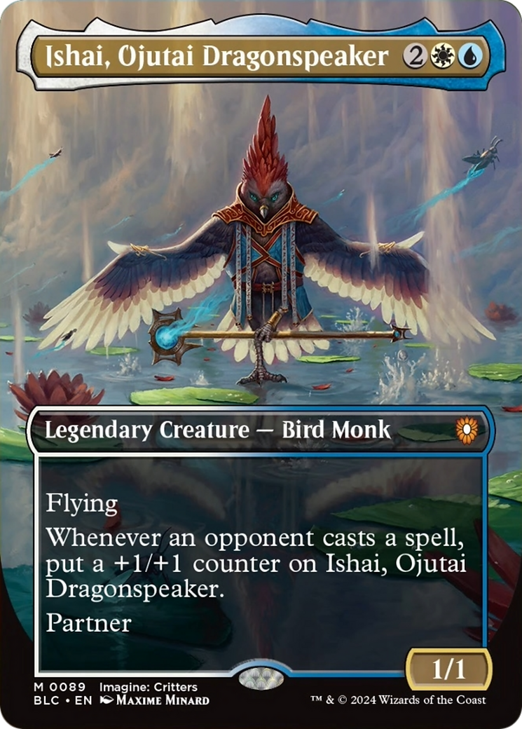 Ishai, Ojutai Dragonspeaker (Borderless) [Bloomburrow Commander] | Galactic Gamez