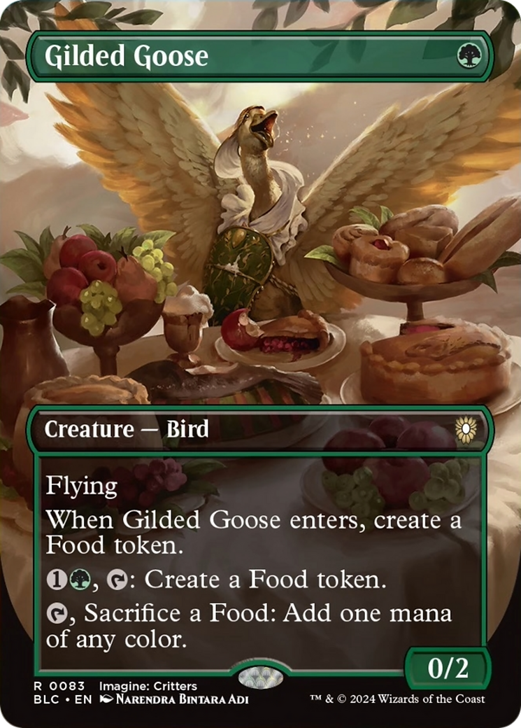 Gilded Goose (Borderless) [Bloomburrow Commander] | Galactic Gamez