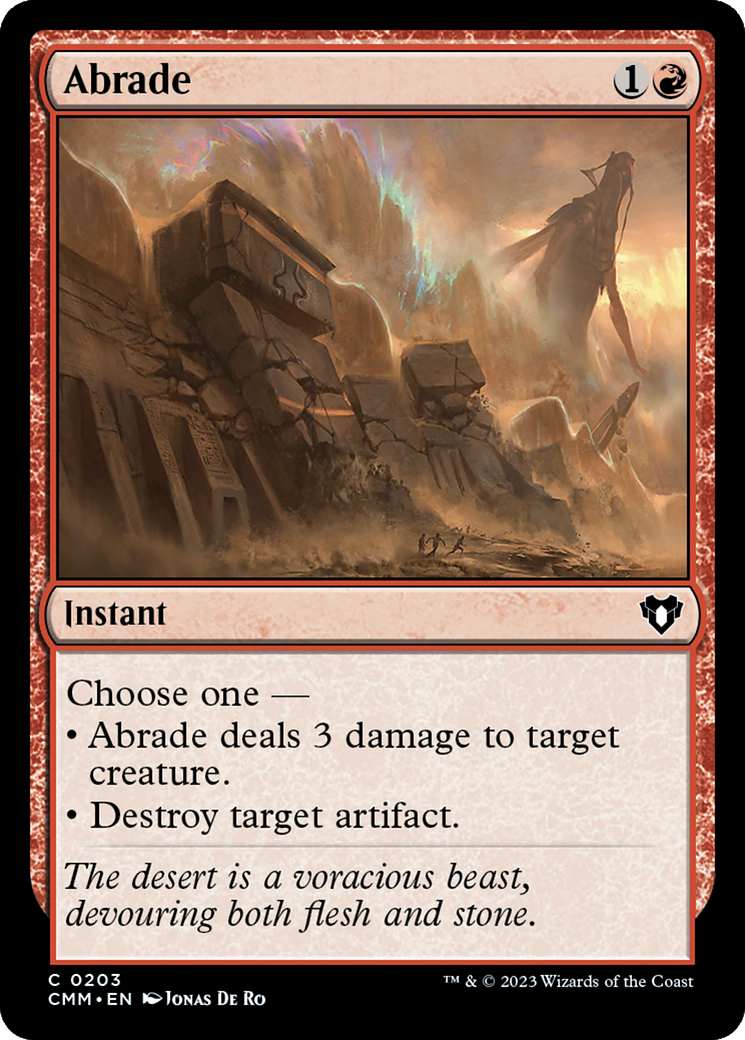 Abrade [Commander Masters] | Galactic Gamez