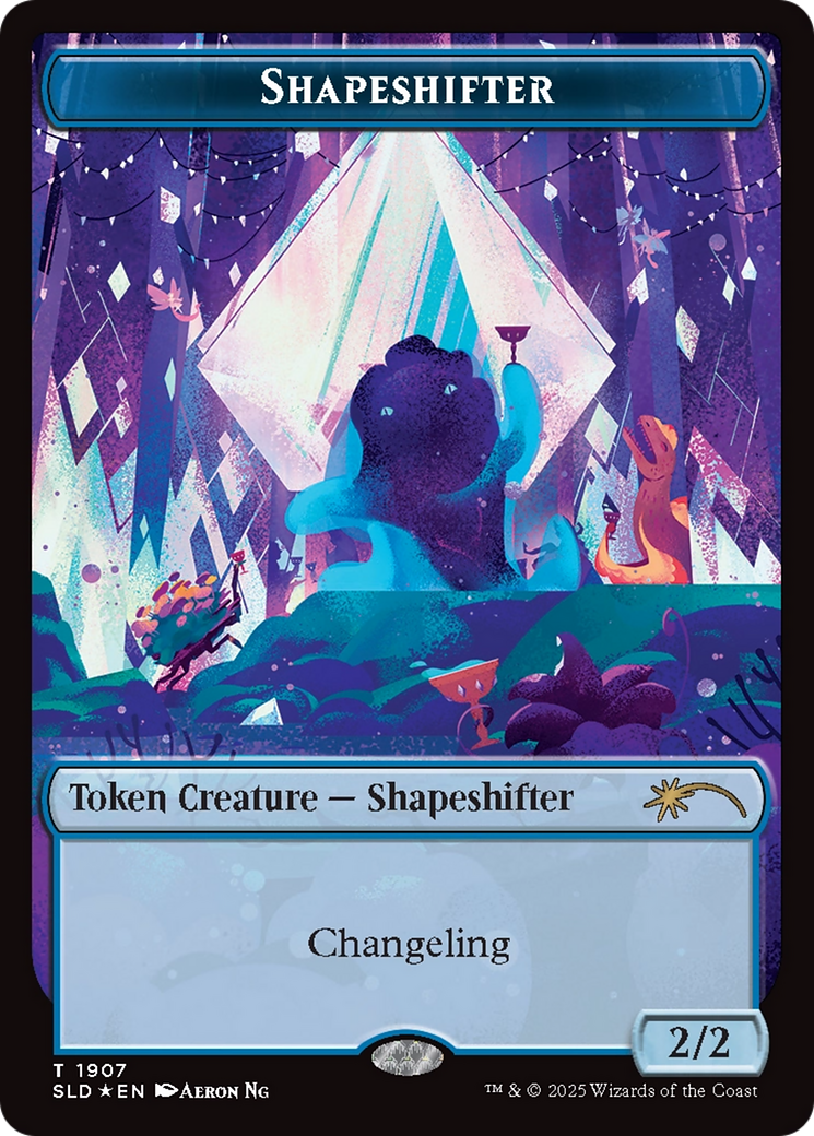 Shapeshifter Token (1907) (Double Rainbow Foil) [Secret Lair Drop Series] | Galactic Gamez