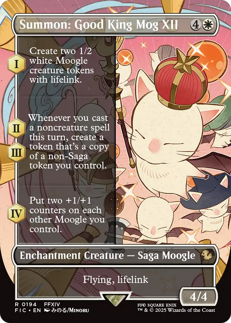 Summon: Good King Mog XII (Borderless) [FINAL FANTASY Commander] | Galactic Gamez