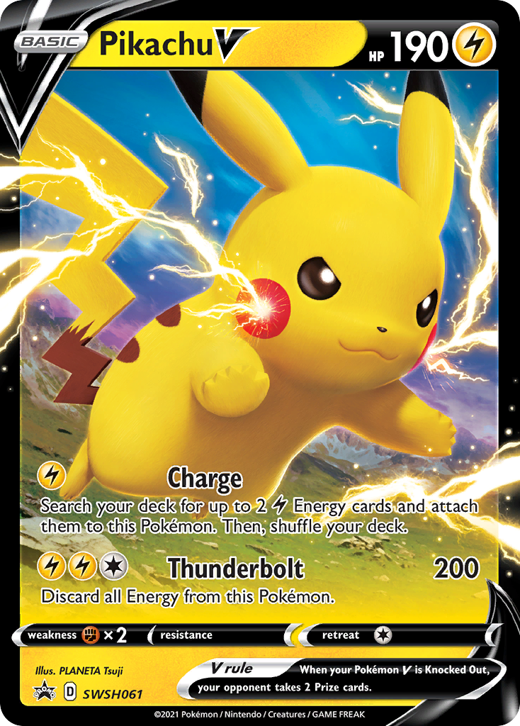 Pikachu V (SWSH061) [Sword & Shield: Black Star Promos] | Galactic Gamez