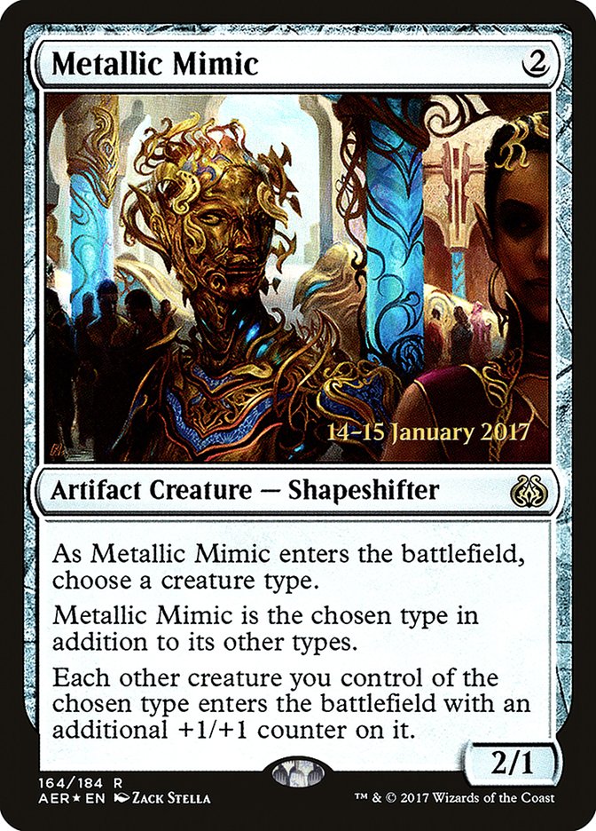 Metallic Mimic [Aether Revolt Prerelease Promos] | Galactic Gamez