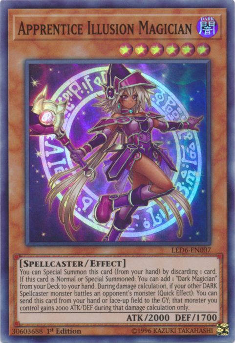Apprentice Illusion Magician [LED6-EN007] Super Rare | Galactic Gamez