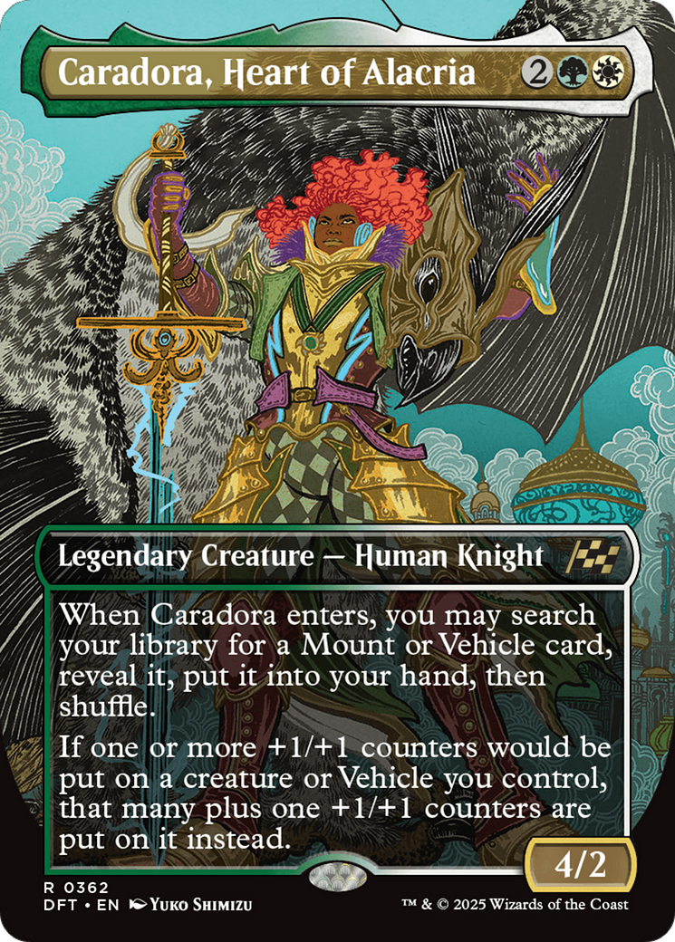 Caradora, Heart of Alacria (Borderless) [Aetherdrift] | Galactic Gamez