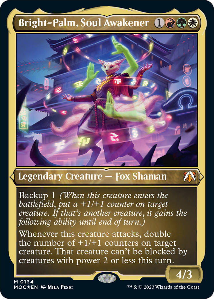 Bright-Palm, Soul Awakener (Display Commander) [March of the Machine Commander] | Galactic Gamez