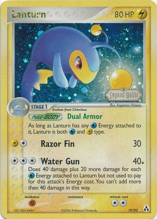 Lanturn (19/92) (Stamped) [EX: Legend Maker] | Galactic Gamez