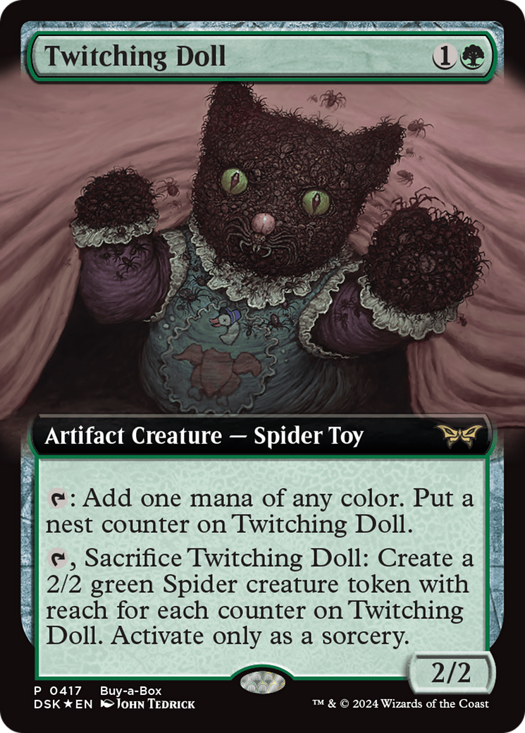 Twitching Doll (Extended Art) (Buy-a-box) [Duskmourn: House of Horror Promos] | Galactic Gamez