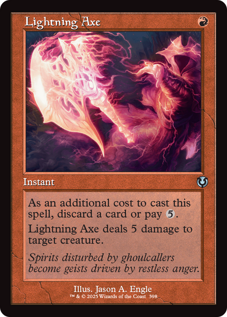 Lightning Axe (Retro Frame) [Innistrad Remastered] | Galactic Gamez