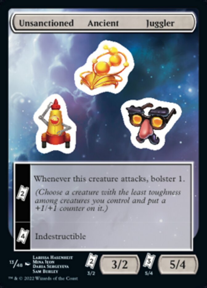 Unsanctioned Ancient Juggler [Unfinity Stickers] | Galactic Gamez