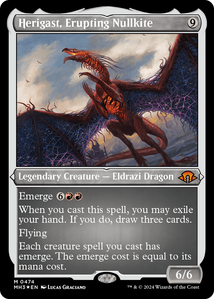 Herigast, Erupting Nullkite (Foil Etched) [Modern Horizons 3] | Galactic Gamez