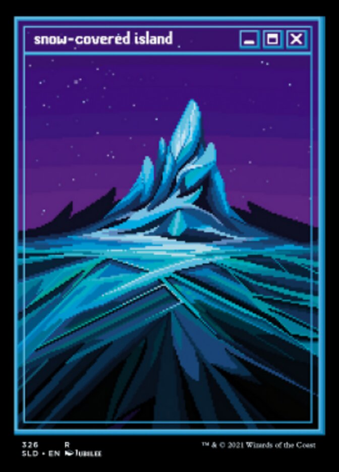 Snow-Covered Island (Foil Etched) [Secret Lair Drop Series] | Galactic Gamez