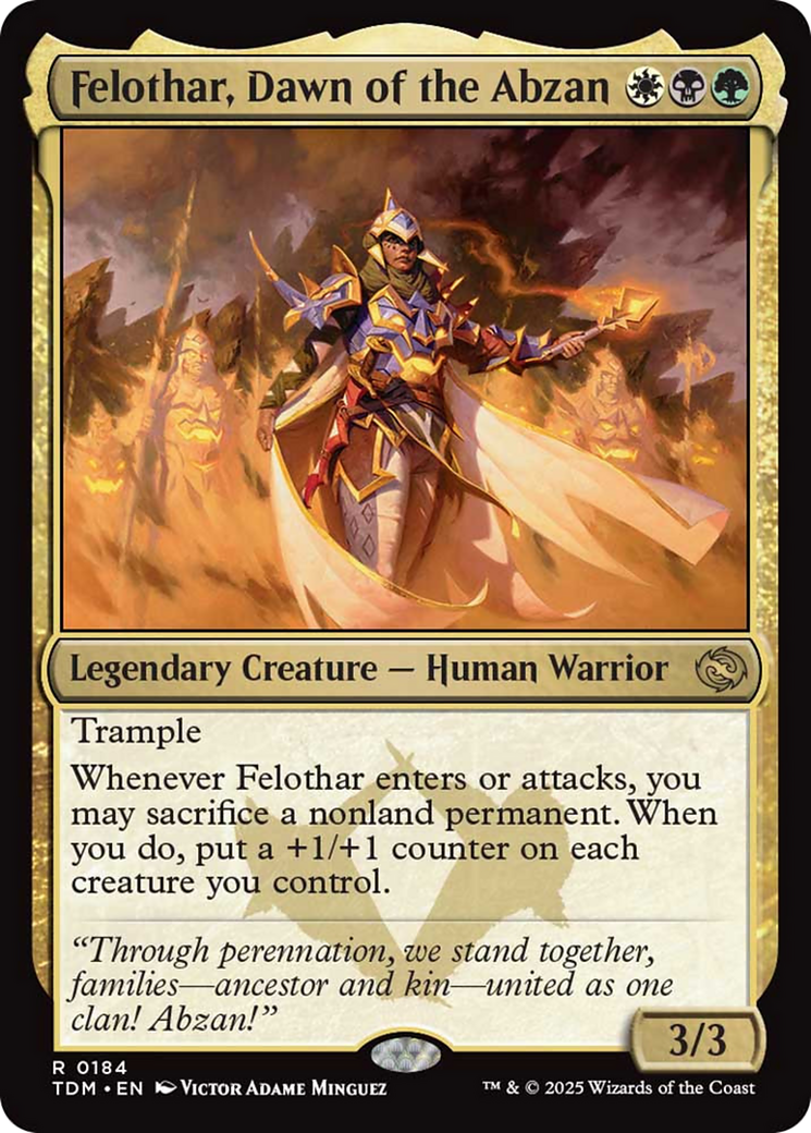 Felothar, Dawn of the Abzan [Tarkir: Dragonstorm] | Galactic Gamez