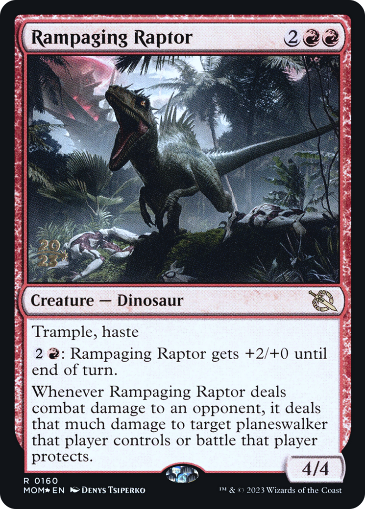 Rampaging Raptor [March of the Machine Prerelease Promos] | Galactic Gamez