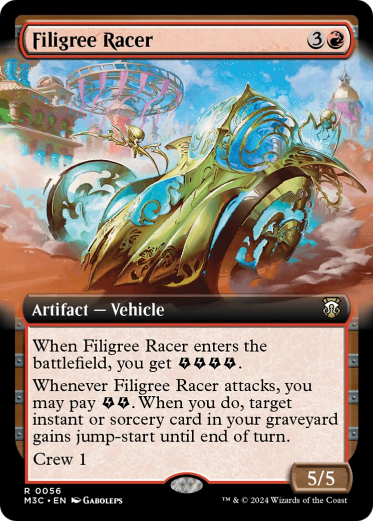 Filigree Racer (Extended Art) [Modern Horizons 3 Commander] | Galactic Gamez