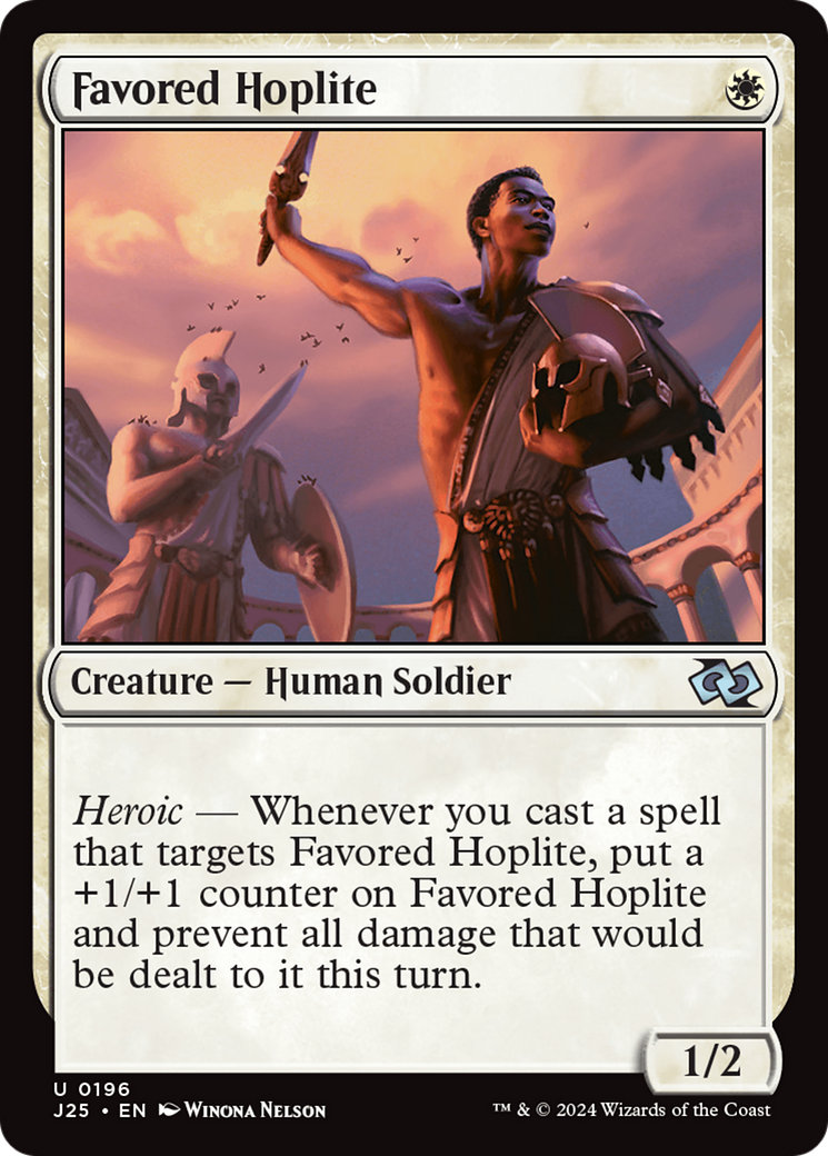 Favored Hoplite [Foundations Jumpstart] | Galactic Gamez