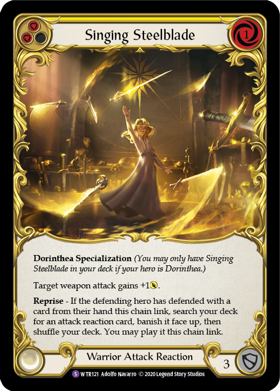 Singing Steelblade [U-WTR121] (Welcome to Rathe Unlimited)  Unlimited Rainbow Foil | Galactic Gamez