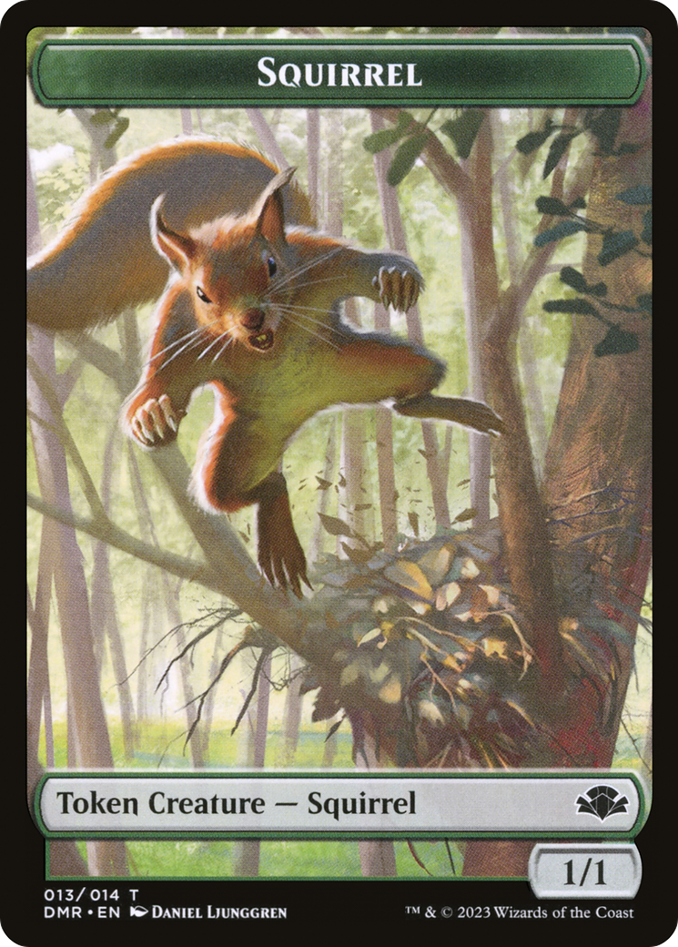 Squirrel Token [Dominaria Remastered Tokens] | Galactic Gamez