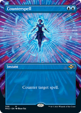 Counterspell (Borderless Alternate Art) [Modern Horizons 2] | Galactic Gamez