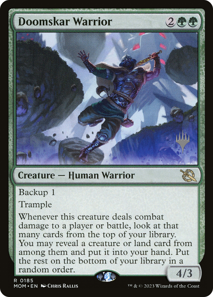 Doomskar Warrior (Promo Pack) [March of the Machine Promos] | Galactic Gamez